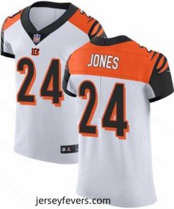 Nike Bengals #24 Adam Jones White Mens Stitched NFL Vapor Untouchable Elite Jersey