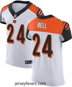 Nike Bengals 24 Vonn Bell White Stitched NFL New Elite Jersey