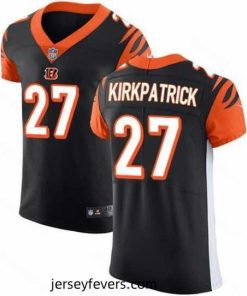 Nike Bengals #27 Dre Kirkpatrick Black Team Color Mens Stitched NFL Vapor Untouchable Elite Jersey