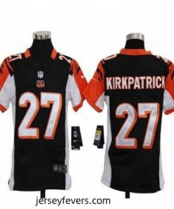 Nike Bengals #27 Dre Kirkpatrick Black Team Color Stitched NFL Elite Jersey