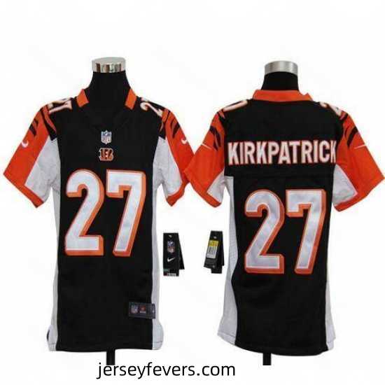 Nike Bengals #27 Dre Kirkpatrick Black Team Color Stitched NFL Elite Jersey