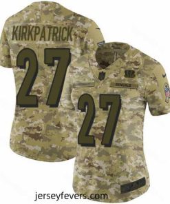 Nike Bengals #27 Dre Kirkpatrick Camo Stitched NFL Limited 2018 Salute to Service Jersey