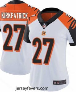 Nike Bengals #27 Dre Kirkpatrick White Womens Stitched NFL Vapor Untouchable Limited Jersey