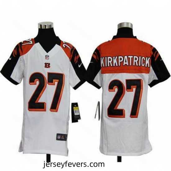 Nike Bengals #27 Dre Kirkpatrick White Stitched NFL Elite Jersey