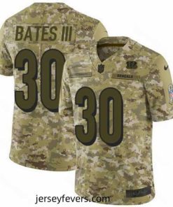Nike Bengals #30 Jessie Bates III Camo Mens Stitched NFL Limited 2018 Salute To Service Jersey