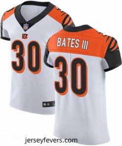 Nike Bengals #30 Jessie Bates III White Mens Stitched NFL Vapor Untouchable Elite Jersey