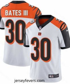 Nike Bengals #30 Jessie Bates III White Mens Stitched NFL Vapor Untouchable Limited Jersey