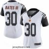 Nike Bengals #30 Jessie Bates III White Womens Stitched NFL Limited Rush Jersey