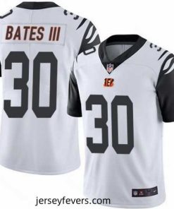Nike Bengals 30 Jessie Bates III White Color Rush Limited Jersey