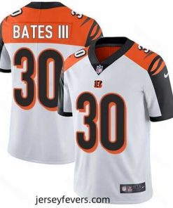 Nike Bengals #30 Jessie Bates III White Stitched NFL Vapor Untouchable Limited Jersey