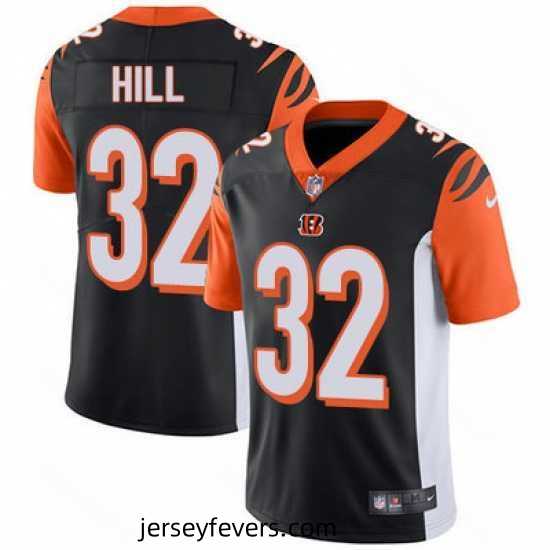 Nike Bengals #32 Jeremy Hill Black Team Color Stitched NFL Vapor Untouchable Limited Jersey
