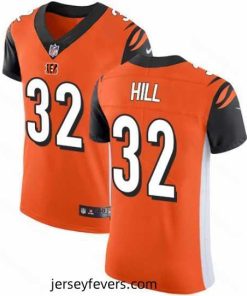 Nike Bengals #32 Jeremy Hill Orange Alternate Mens Stitched NFL Vapor Untouchable Elite Jersey