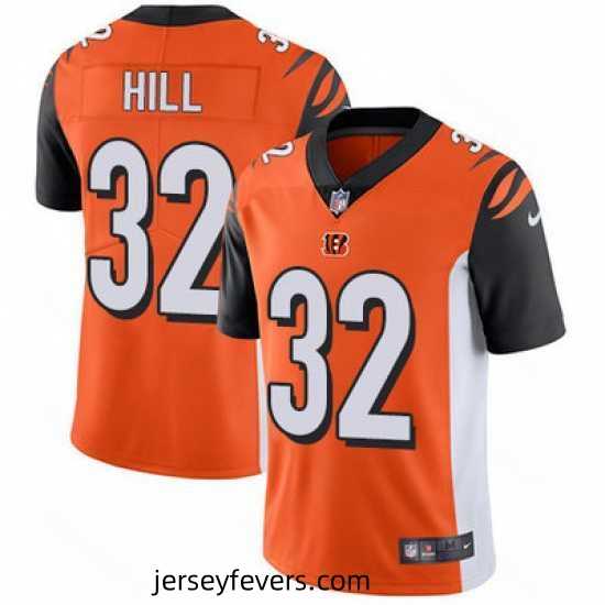 Nike Bengals #32 Jeremy Hill Orange Alternate Stitched NFL Vapor Untouchable Limited Jersey