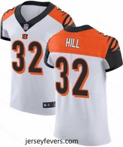 Nike Bengals #32 Jeremy Hill White Mens Stitched NFL Vapor Untouchable Elite Jersey