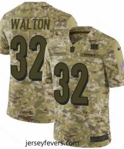 Nike Bengals #32 Mark Walton Camo Mens Stitched NFL Limited 2018 Salute To Service Jersey