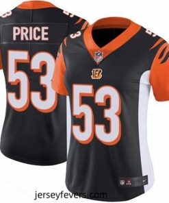 Nike Bengals #53 Billy Price Black Team Color Womens Stitched NFL Vapor Untouchable Limited Jersey
