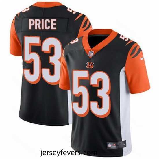 Nike Bengals #53 Billy Price Black Team Color Stitched NFL Vapor Untouchable Limited Jersey