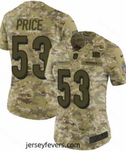 Nike Bengals #53 Billy Price Camo Stitched NFL Limited 2018 Salute to Service Jersey
