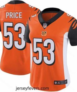 Nike Bengals #53 Billy Price Orange Alternate Womens Stitched NFL Vapor Untouchable Limited Jersey