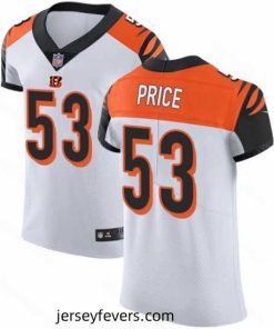 Nike Bengals #53 Billy Price White Mens Stitched NFL Vapor Untouchable Elite Jersey