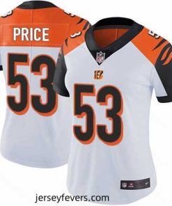Nike Bengals #53 Billy Price White Womens Stitched NFL Vapor Untouchable Limited Jersey