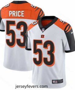Nike Bengals #53 Billy Price White Stitched NFL Vapor Untouchable Limited Jersey
