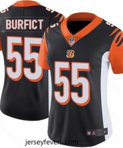 Nike Bengals #55 Vontaze Burfict Black Team Color Womens Stitched NFL Vapor Untouchable Limited Jersey