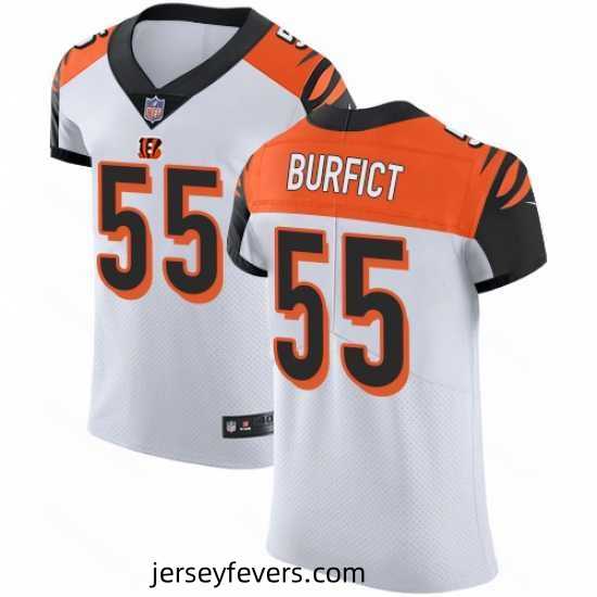 Nike Bengals #55 Vontaze Burfict White Mens Stitched NFL Vapor Untouchable Elite Jersey