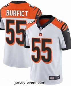 Nike Bengals #55 Vontaze Burfict White Mens Stitched NFL Vapor Untouchable Limited Jersey
