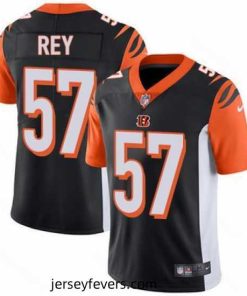 Nike Bengals #57 Vincent Rey Black Team Color Mens Stitched NFL Vapor Untouchable Limited Jersey