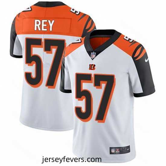 Nike Bengals #57 Vincent Rey White Mens Stitched NFL Vapor Untouchable Limited Jersey