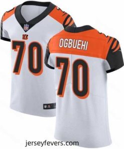 Nike Bengals #70 Cedric Ogbuehi White Mens Stitched NFL Vapor Untouchable Elite Jersey