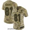 Nike Bengals #81 Tyler Kroft Camo Stitched NFL Limited 2018 Salute to Service Jersey