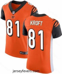 Nike Bengals #81 Tyler Kroft Orange Alternate Mens Stitched NFL Vapor Untouchable Elite Jersey