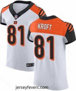 Nike Bengals #81 Tyler Kroft White Mens Stitched NFL Vapor Untouchable Elite Jersey