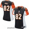 Nike Bengals #82 Marvin Jones Black Team Color Womens Stitched NFL Elite Jersey