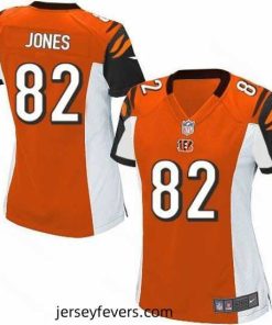 Nike Bengals #82 Marvin Jones Orange Alternate Womens Stitched NFL Elite Jersey