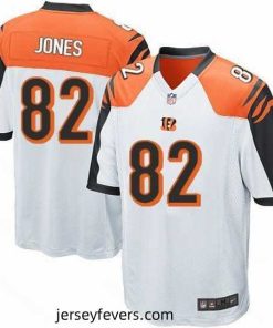 Nike Bengals #82 Marvin Jones White Stitched NFL Elite Jersey