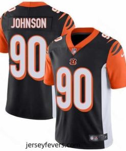 Nike Bengals #90 Michael Johnson Black Team Color Mens Stitched NFL Vapor Untouchable Limited Jersey