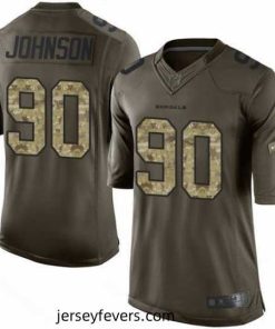 Nike Bengals #90 Michael Johnson Green Mens Stitched NFL Limited Salute to Service Jersey