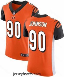 Nike Bengals #90 Michael Johnson Orange Alternate Mens Stitched NFL Vapor Untouchable Elite Jersey