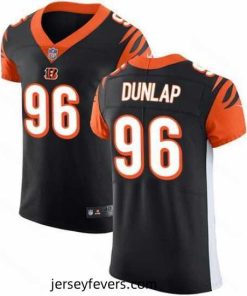 Nike Bengals #96 Carlos Dunlap Black Team Color Mens Stitched NFL Vapor Untouchable Elite Jersey