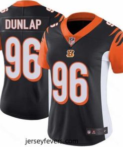 Nike Bengals #96 Carlos Dunlap Black Team Color Womens Stitched NFL Vapor Untouchable Limited Jersey
