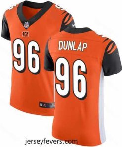 Nike Bengals #96 Carlos Dunlap Orange Alternate Mens Stitched NFL Vapor Untouchable Elite Jersey