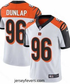 Nike Bengals #96 Carlos Dunlap White Mens Stitched NFL Vapor Untouchable Limited Jersey