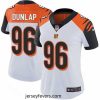 Nike Bengals #96 Carlos Dunlap White Womens Stitched NFL Vapor Untouchable Limited Jersey