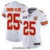 Nike Chiefs 25 Clyde Edwards Helaire White Bound Stitched NFL Vapor Untouchable Limited 2024 Super Bowl LVIII Jersey
