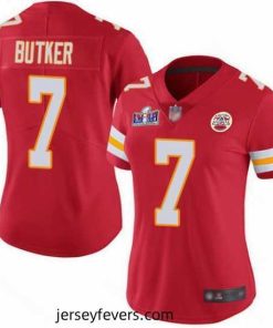 Nike Chiefs 7 Harrison Butker Red Team Color Bound Stitched NFL Vapor Untouchable Limited 2024 Super Bowl LVIII Jersey