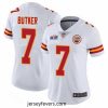Nike Chiefs 7 Harrison Butker White Bound Stitched NFL Vapor Untouchable Limited 2024 Super Bowl LVIII Jersey