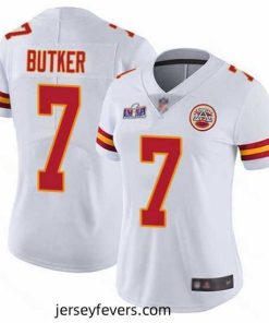 Nike Chiefs 7 Harrison Butker White Bound Stitched NFL Vapor Untouchable Limited 2024 Super Bowl LVIII Jersey